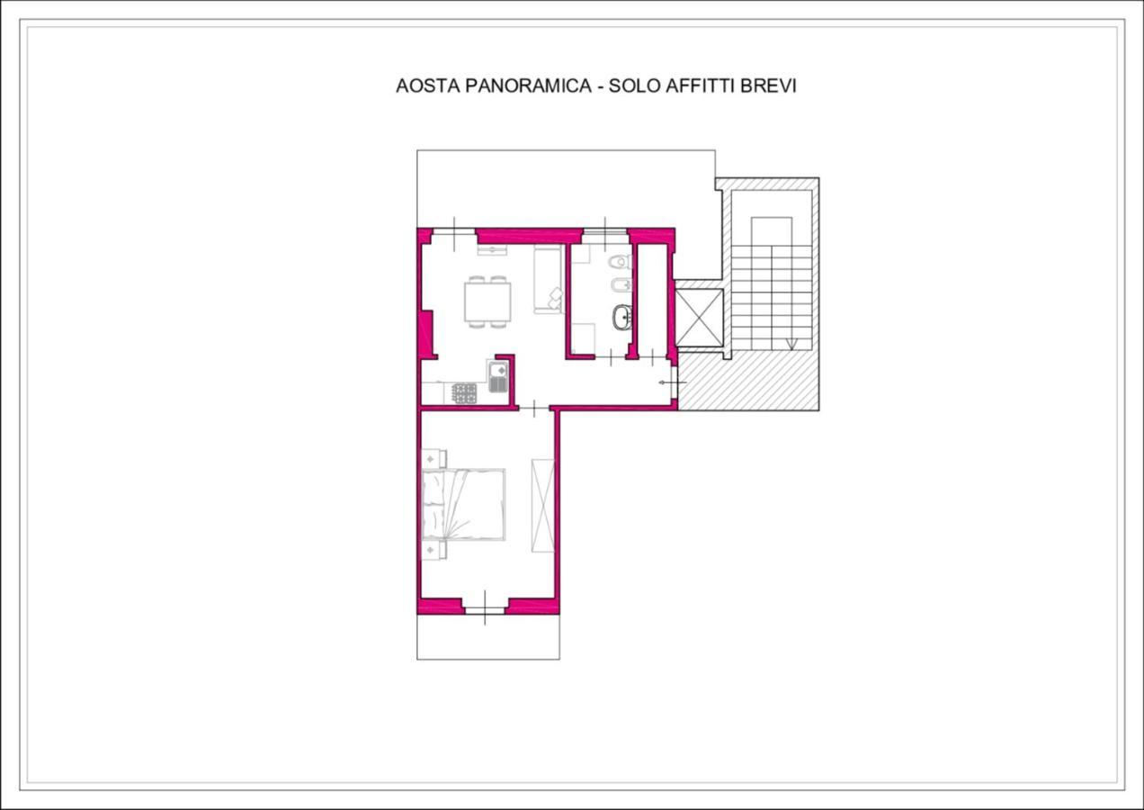 Lovely Panoramic View Apartment - Affitti Brevi Italia Aosta Luaran gambar